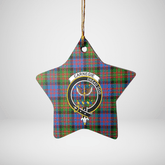 Clan Carnegie Ancient Tartan Crest Star Ceramic Ornament IT40 Carnegie Ancient Tartan Tartan Christmas